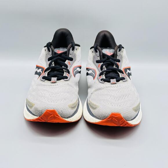 Saucony Shoes Mens 11 Gray Black Orange Triumph 18 Athletic Running Sneakers - Picture 3 of 12